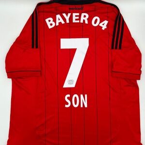 Heung Min Son #7 Bayer Leverkusen 2013/2014 Home ORIGINAL Adidas Jersey (XXL)